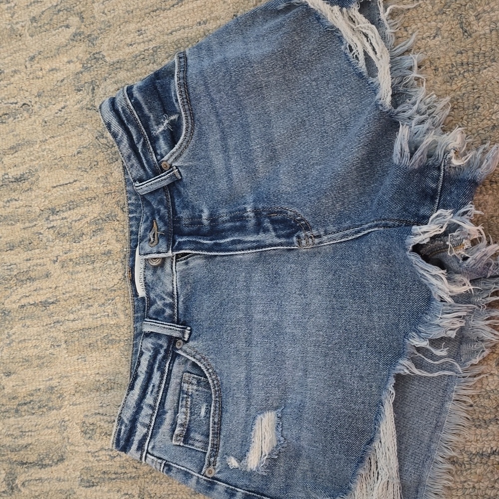 SALE!!! Trendy Distressed Blue Denim Jean Shorts